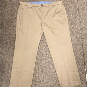 Haggar premium no-iron khaki flat front pants